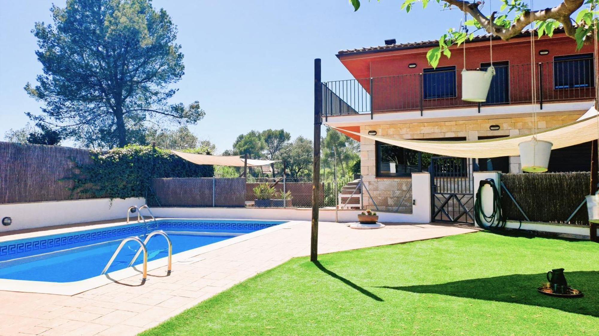 Morera Blanca Piscina, Barbacoa, Chill-Out San Mateu de Bages Exteriör bild
